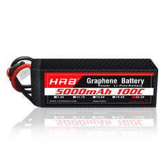 2PCS HRB 6S Lipo 22.2V 3300mah 4000mah 5000mah Graphene Drone Battery 100C with EC5 XT90 plug for Goblin SAB helicopter Car Boat