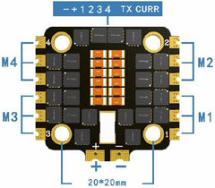 Lubosi HAKRC 20 * 20mm 3Bit 40A ESC BLHeli 32 BL32.7 2-6S for RC Remote Control FPV Freestyle Racing Drone - (Color: HAKRC 3B40A ESC)