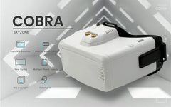 SKYZONE Cobra X V4 FPV Goggles 5.8Ghz 48CH FPV Receiver 1280x720 LCD with DVR for RC Airplane FPV Racing Drone(black)