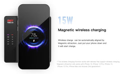 ISDT Power 200W USB C Charging Station 4-Port USB Plus 1 Wireless Charge Port, USB C Wall/Desktop Fast Charger with LED Display&App Control for MacBook, iPad, iPhone, Galaxy, Pixel