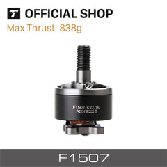 T-MOTOR F1507 KV3800 Smoth MOTOR for Cinewhoop, 3" prop@ 4s/6s