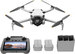 DJI Mini 4 Pro Fly More Combo with DJI RC 2, Mini Drone with 4K HDR Video, Under 0.549 lbs/249 g, 3 Batteries for up to 102 Mins Flight Time, Smart Return to Home, Drone with Camera for Beginners