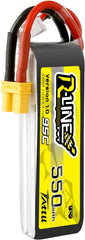 TATTU R-Line 3S Lipo Battery 550mAh 11.1V 95C with XT30 Plug for FPV Racing Quadcopter