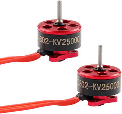 HAPPYMODEL 2/4pcs SE0802 0802 1-2S Brushless Motor 22000KV 25000KV 1.0mm 0.8mm Shaft Diameter Mini Motors for Indoor FPV Racing Drones (25000KV 4Pcs CCW + CW)