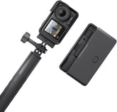 DJI Osmo Action 4 Adventure Combo, Waterproof Action Camera 4K with 1/1.3" Sensor, Stabilization, Dual Touchscreens, Up to 7.5 h with 3 Batteries, Mini Action Camera for Travel, Outdoor, Sports