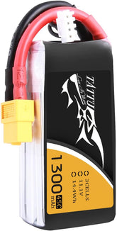Tattu LiPo Battery Pack 1300mAh 45C 3S 11.1V with XT60 Plug for RC Car Boat Truck Heli Airplane