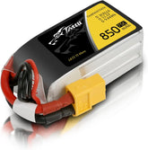 TATTU 850mAh 11.1V 75C 3S LiPo Battery Pack with XT60 Plug for Multirotor FPV 150 180 Size Quadcopter