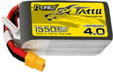 TATTU R-Line Version 4.0 6S Lipo Battery 22.2V 130C 1550mAh Lipo Battery Pack with XT60 Plug for Racing