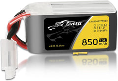 TATTU 11.1V 850mAh 75C 3S LiPo Battery Pack with XT30 Plug for 150 &180 Size Quadcopters