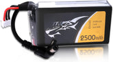 TATTU 2500mAh 2S 7.4v Fatshark Goggles Headset LiPo Battery Pack with DC5.5mm Plug and LED Power Indicator