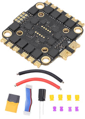Astibym HAKRC 4 in 1 ESC 45A Electronic Speed Controller with Double Hole Spacing Electronic Components for FPV RC Drone