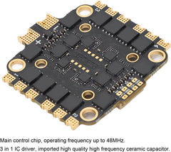 RC Drone Electronic Speed Controller, 4 in 1 ESC 45A Electronic Speed Controller with Double Hole Spacing for FPV RC Drone