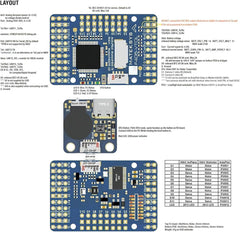 Mateksys Matek System F405-VTOL Flight Controllers 2-6S for Remote Controlled Multirotors FPVs Drones with Black Box OSD