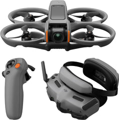 DJI Avata 2 Fly More Combo (1 Battery), FPV Drone with Camera 4K, Immersive Experience, Built-in Propeller Guard, Easy Flip/Roll, FAA Remote ID Compliant, POV Content Camera Drone, Black