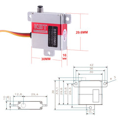 DS135MG Wing Servo Size