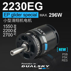 Dualsky XM2230EG / XM2221EG / XM2225EG 22EG Series High Efficiency, Durable Brushless Motor for Small F5K/RES/P5B EP Gliders