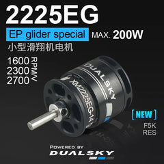 Dualsky XM2230EG / XM2221EG / XM2225EG 22EG Series High Efficiency, Durable Brushless Motor for Small F5K/RES/P5B EP Gliders