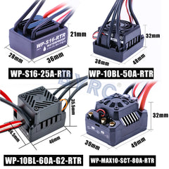 HOBBYWING Waterproof 25A 50A 60A 80A 100A 120A 150A 160A 200A RTR Brushless ESC Speed Controller For 1/10 1/8 1/7 1/6 1/5 RC Car