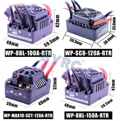 HOBBYWING Waterproof 25A 50A 60A 80A 100A 120A 150A 160A 200A RTR Brushless ESC Speed Controller For 1/10 1/8 1/7 1/6 1/5 RC Car