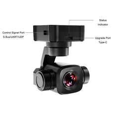 SIYI A8 mini 4K 8MP Ultra HD 6X Digital Zoom Gimbal Camera with 1/1.7" Sensor 95g Lightweight 55x55x70mm