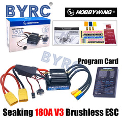 Hobbywing SeaKing V3 Waterproof 180A 2-6S Lipo Speed Controller 6V/5A BEC Brushless ESC for RC Racing Boat