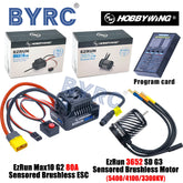 New HobbyWing EZRUN MAX10 G2 80A Sensored Brushless ESC With 3652 SD G3 5400/4100/ 3300KV Brushless Motor For 1/10 RC Car