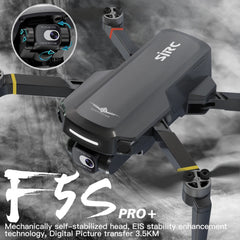 New SJRC F5S Pro GPS Drone 4K Profesional EIS HD Camera Drones 2 Axis Stabilized Gimbal 3KM Collapsible FPV RC Quadcopter