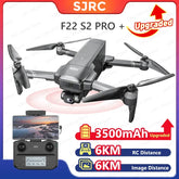 SJRC F22 S2 PRO+ Drone 4K Professional with Camera Laser Obstacle Avoidance 2-axis EIS Gimbal 5G WIFI GPS 6KM FPV RC Quadcopter