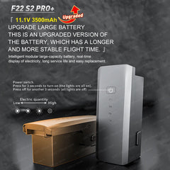 SJRC F22 S2 PRO+ Drone 4K Professional with Camera Laser Obstacle Avoidance 2-axis EIS Gimbal 5G WIFI GPS 6KM FPV RC Quadcopter