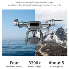 SJRC F7S/F7 4K PRO Camera Drone GPS HD 5G WiFi FPV 3KM 3 Axis Gimbal EIS Professional Brushless Quadcopter With RC Foldable Dron