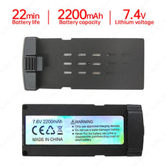 SJRC KF106 Max Drone Battery 7.4V 2200 mAh Oriiginal KF106 4K Camera GPS Dron Accessories Maximum Flight Time 22 Minutes
