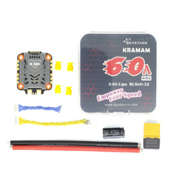 SKYSTARS KM60A 60A 3-6S 4in1 ESC BLHeli-32 ESC Speed Controller Board Dshot600 DShot1200 Lipo for FPV Racing Quadcopter