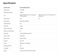 RunCam Night Eagle 3 V2 Starlight Night Vision Camera Low Light Black and White 1500TVL 11390 mV/Lux-sec