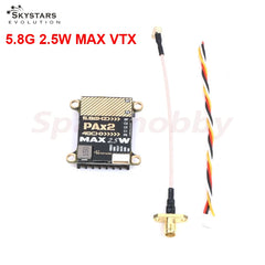 Skystars 5.8G 2.5W 40CH VTX PIT/25mW/400mW/1000mW/2500mW 5.8G Image Transmission For RC Fixed Wing FPV Long Rang Racing Drones