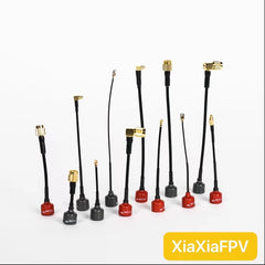 TRUERC ANTENNA SINGULARITY 5.8 120mm U.FL LHCP RHCP CLEAR BLACK RED SMA RP-SMA U.FL w/tube FPV drone