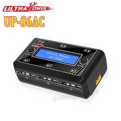 Ultra Power UP-S6AC LCD Digital Display 6x4.35W AC DC Battery Charger for 1S LiPO LiHV RC Model Accessories