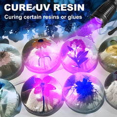 UltraFire E5 395-405nm UV Flashlight Ultra Powerful Zoomable UV Light Luminaire Ultraviolet Lamp for Pet Urine Detector Scorpion