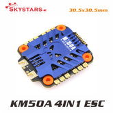 skystars KM50A 3-6S 4 In 1 ESC BLHeli_S ESC Speed Controller Board Support Dshot150 Dshot300 Dshot600 for FPV RC Racing Drone