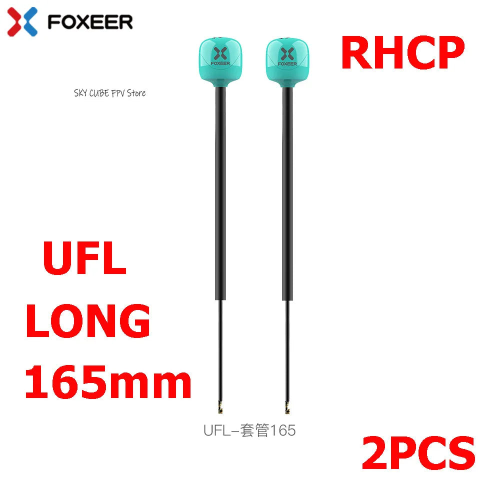 2PCS Foxeer Lollipop 4 Plus 4+ FPV Antenna 5.8G 2.6Dbi Omni Antenna RHCP LHCP SMA MMCX UFL For RC FPV Long Range Racing Drone