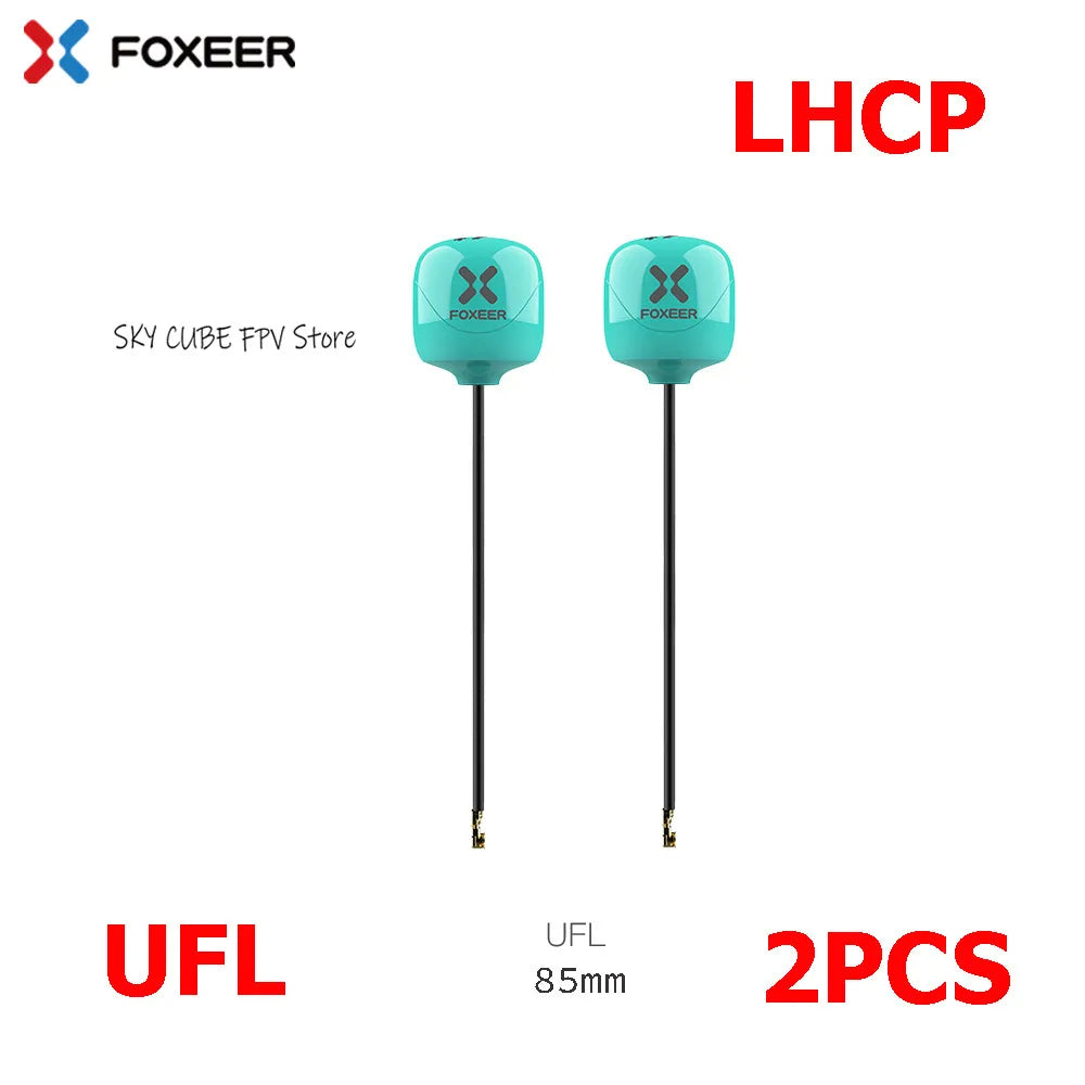 2PCS Foxeer Lollipop 4 Plus 4+ FPV Antenna 5.8G 2.6Dbi Omni Antenna RHCP LHCP SMA MMCX UFL For RC FPV Long Range Racing Drone