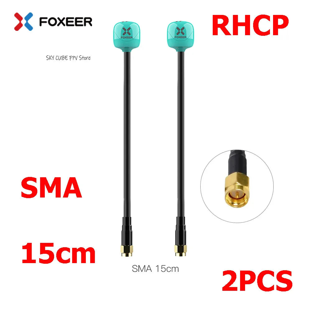2PCS Foxeer Lollipop 4 Plus 4+ FPV Antenna 5.8G 2.6Dbi Omni Antenna RHCP LHCP SMA MMCX UFL For RC FPV Long Range Racing Drone