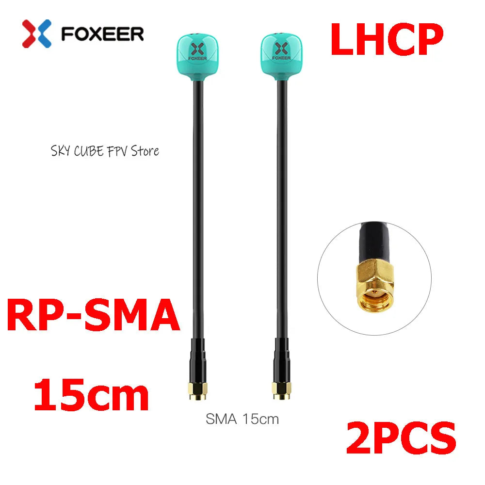 2PCS Foxeer Lollipop 4 Plus 4+ FPV Antenna 5.8G 2.6Dbi Omni Antenna RHCP LHCP SMA MMCX UFL For RC FPV Long Range Racing Drone