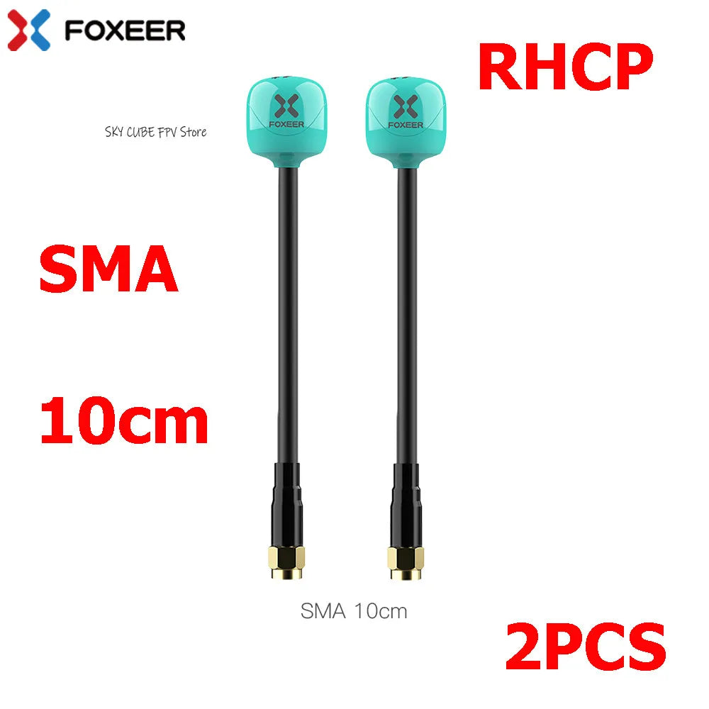 2PCS Foxeer Lollipop 4 Plus 4+ FPV Antenna 5.8G 2.6Dbi Omni Antenna RHCP LHCP SMA MMCX UFL For RC FPV Long Range Racing Drone