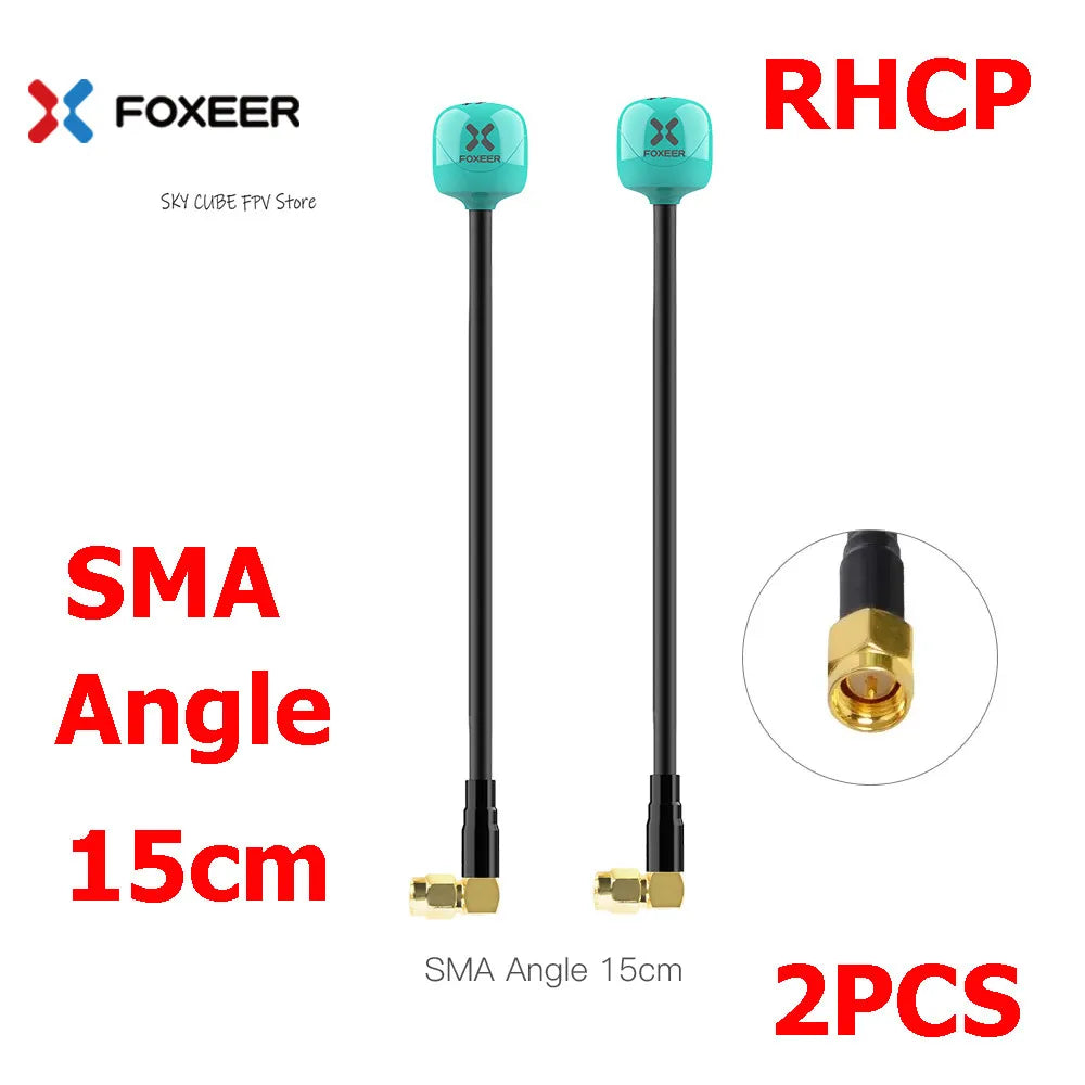 2PCS Foxeer Lollipop 4 Plus 4+ FPV Antenna 5.8G 2.6Dbi Omni Antenna RHCP LHCP SMA MMCX UFL For RC FPV Long Range Racing Drone