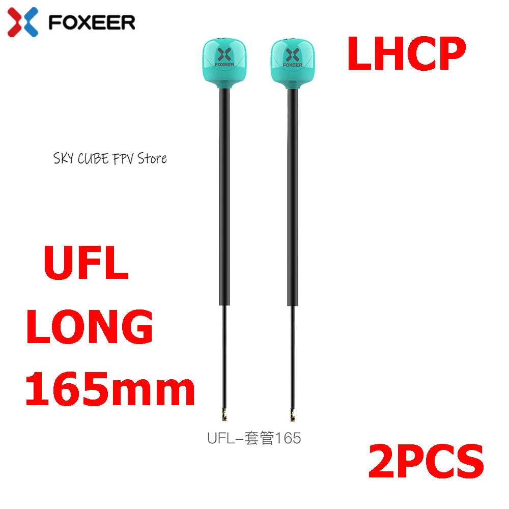 2PCS Foxeer Lollipop 4 Plus 4+ FPV Antenna 5.8G 2.6Dbi Omni Antenna RHCP LHCP SMA MMCX UFL For RC FPV Long Range Racing Drone