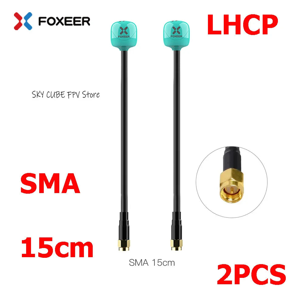 2PCS Foxeer Lollipop 4 Plus 4+ FPV Antenna 5.8G 2.6Dbi Omni Antenna RHCP LHCP SMA MMCX UFL For RC FPV Long Range Racing Drone