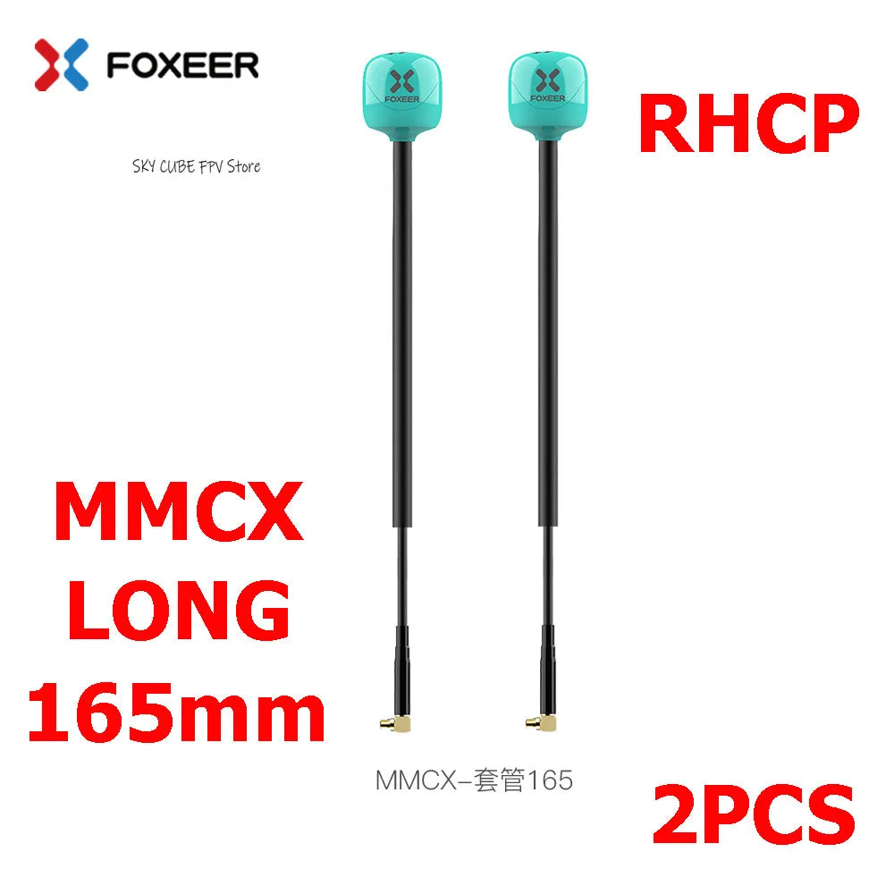2PCS Foxeer Lollipop 4 Plus 4+ FPV Antenna 5.8G 2.6Dbi Omni Antenna RHCP LHCP SMA MMCX UFL For RC FPV Long Range Racing Drone