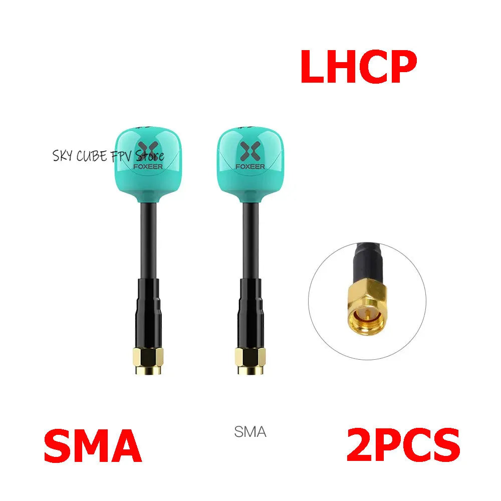 2PCS Foxeer Lollipop 4 Plus 4+ FPV Antenna 5.8G 2.6Dbi Omni Antenna RHCP LHCP SMA MMCX UFL For RC FPV Long Range Racing Drone