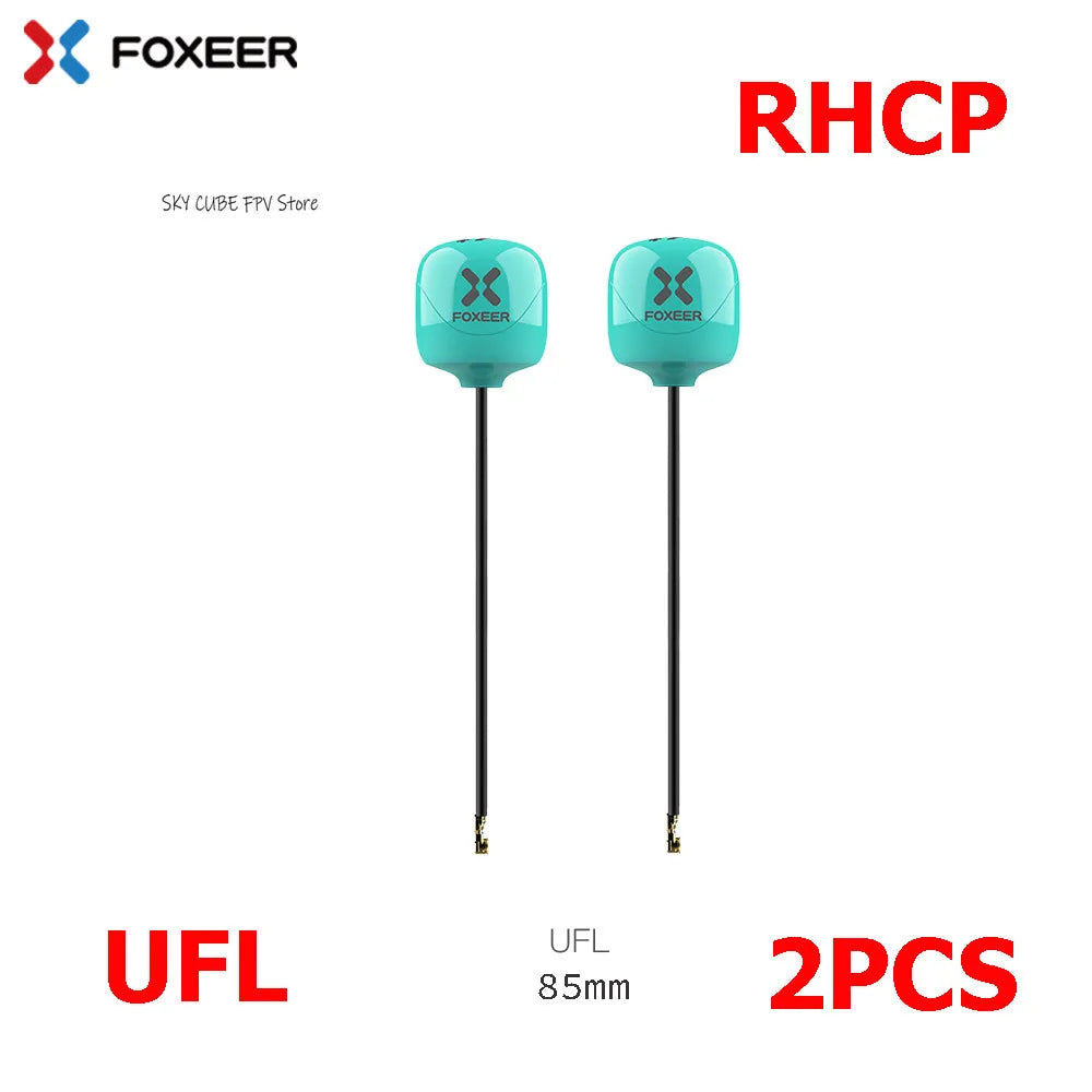 2PCS Foxeer Lollipop 4 Plus 4+ FPV Antenna 5.8G 2.6Dbi Omni Antenna RHCP LHCP SMA MMCX UFL For RC FPV Long Range Racing Drone