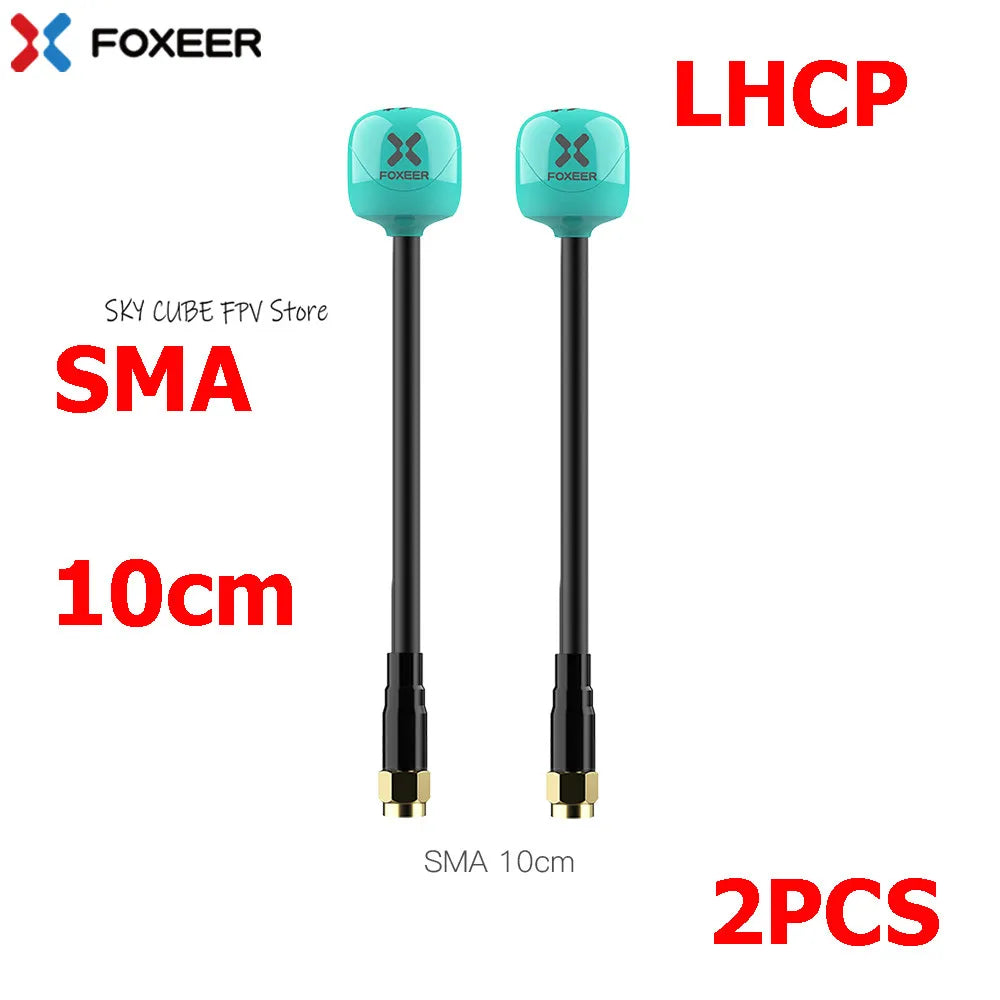 2PCS Foxeer Lollipop 4 Plus 4+ FPV Antenna 5.8G 2.6Dbi Omni Antenna RHCP LHCP SMA MMCX UFL For RC FPV Long Range Racing Drone